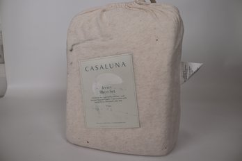 **Casaluna Jersey Sheet Set - Full Size, Extra Soft Lyocell Blend, Relaxed Cotton**