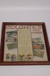 Vintage Colgate's Talc Powder Advertising Print