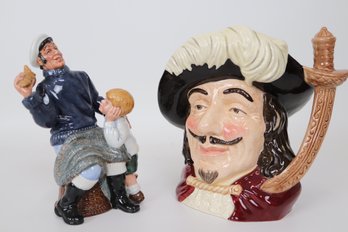 Royal Doulton Song Of The Sea & Porthos Large D6440 Figurine Pair