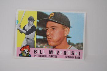 1960 Topps #55 Bill Mazeroski - Pittsburgh Pirates