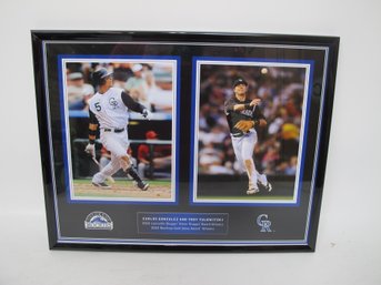 Carlos Gonzalez & Troy Tulowitzki 2010 Silver Slugger & Gold Glove Award Winners Framed Photo