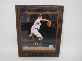 Jeff Francis MLB Mounted Photo Plaque - Perfect For Baseball Enthusiasts