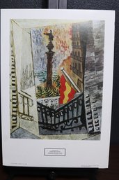 Vintage Pablo Picasso, El Paseo De Colon, 1982 Printed In Spain Unframed Foam Poster