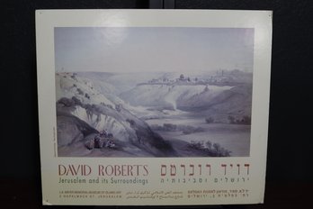 David Roberts 'Jerusalem And Its Surroundings' Art Print  LA Mayer Museum Collection