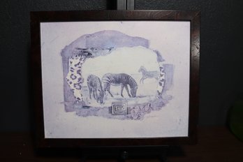 African Odyssey: Zebras Print By Joyce Combs
