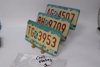 Set Of 6 Bi Centennial Colorado Vintage Licenses Plates Lot 2