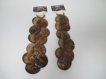 Set Of Rustic Curtain Tiebacks