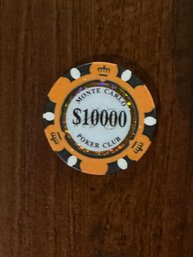 Exclusive Vintage Casino De Monte Carlo Poker Chip Set With Cercle Prive Plaques