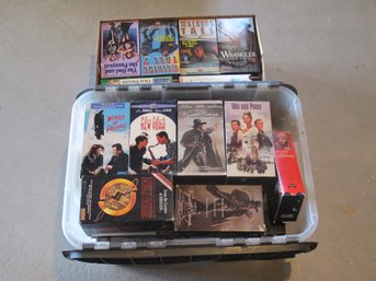 Large Lot Of (100) Assorted Collection Of VHS Movies  Westerns, Classics, Drama, And More