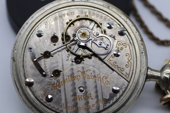 UPDATED PHOTOS Antique Hamilton Thor Pocket Watch - 17 Jewels Lancaster PA, Circa 1910s
