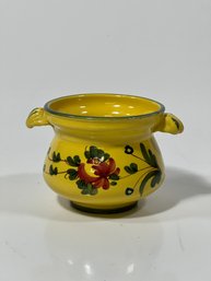 Vintage Stoneware Yellow And Green Made In Italy