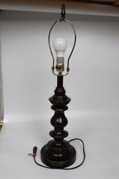 Elegant Wooden Baluster Table Lamp - Classic Home Decor Lighting
