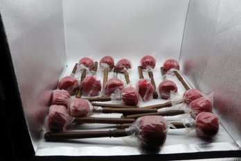 Hand-Crafted Mallets With Soft Red Felt Heads - Perfect For Sound Healing And Meditation Instruments