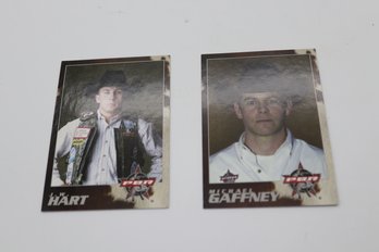 Exclusive PBR Professional Bull Riders Trading Cards - Featuring J.W. 'Ironman' Hart & Michael Gaffney