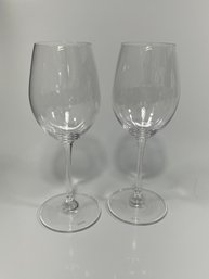 Vintage Riedel Set Of 2 Wine Glasses