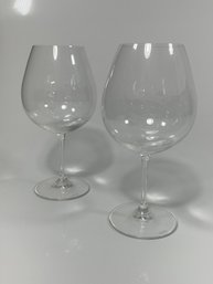 Vintage Riedel Set Of 2 Wine Glasses