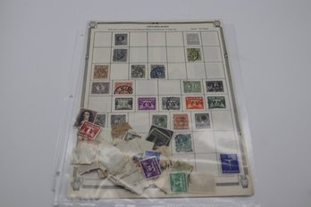Enchanting Assortment Of Vintage Dutch Postage Stamps