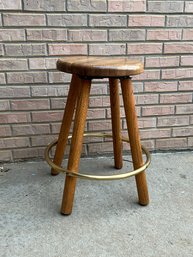 Vintage Table Height Set Of Two Bar Stools