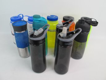 Assorted Water Bottle Collection  Nalgene, Camelbak, Contigo, And BlenderBottle  11 Pieces