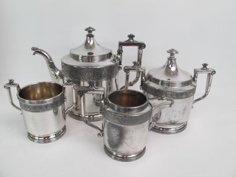 Reed & Barton Silverplate 4-Piece Tea Set - Elegant Classic Design