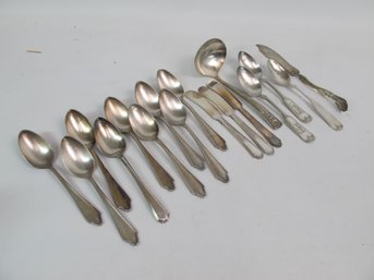 Assorted Silver Plated Flatware Collection - 17 Pieces, Featuring Community Silver And Silver Belle