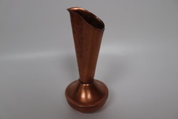 Mid-Century Modern Solid Copper Decorative Vase