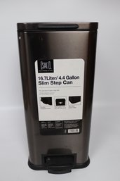SALT 16.7 Liter / 4.4 Gallon Slim Step Trash Can