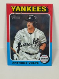 2024 Topps Heritage Chrome #282 Anthony Volpe /999 - New York Yankees - RC