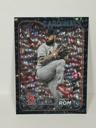 2024 Topps Black Crackle Foilboard #476 Drew Rom - St. Louis Cardinals