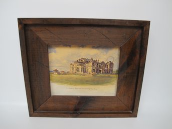 St. Andrews Royal And Ancient Golf Club House Print - Framed