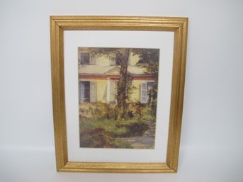 'The House At Rueil (La Maison  Rueil)' Print - Gilded Wood Frame, 1882