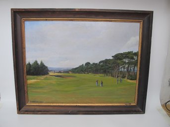 C. Hartland 'Ganton Golf Club, North Yorkshire, England - View Of The 16th Hole' Painting - 1989