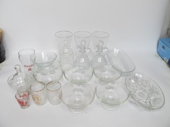 Large Collection Of Vintage Crystal And Glassware Princess House Indian Glass Apothecary
