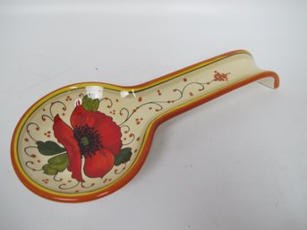 Casantonio Cortona Hand-Painted Ceramic Spoon Rest