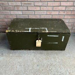 Vintage Military Footlocker