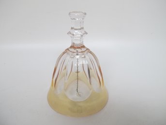 Vintage Orange Crystal Bell