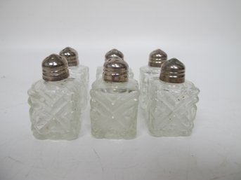 Vintage Glass Salt Shaker Set