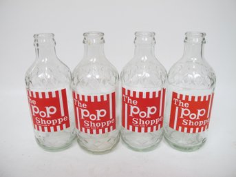 Vintage The Pop Shoppe Glass Bottles - Set Of 4