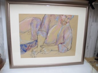 Male Figure On His Side Nude By Mel