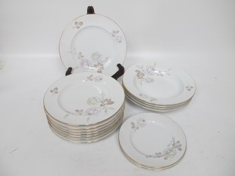 Johann Haviland Bavaria Germany Porcelain Dinnerware Set - Floral Pattern, 14 Pieces