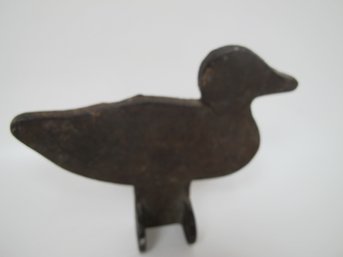Vintage Cast Iron Duck Silhouette Target