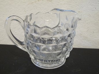 Vintage Fostoria American Clear Glass Pitcher