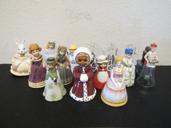 Collection Of 16 Decorative Porcelain Bells