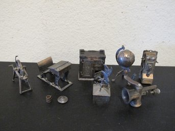 Vintage Durham Industries Miniature Metal Figurine Set