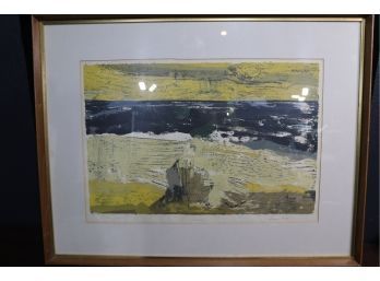 Low Tide Limited Edition Serigraph By Betty Patton - Evocative Coastal Art