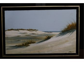 Coastal Serenity: Original Seascape Acrylic Painting By C. Selmi