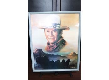 Vintage Western John Wayne - Classic Americana Portrait In Traditional Frame
