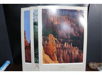 1988 David Muench's America National Parks Calendar Prints Collection