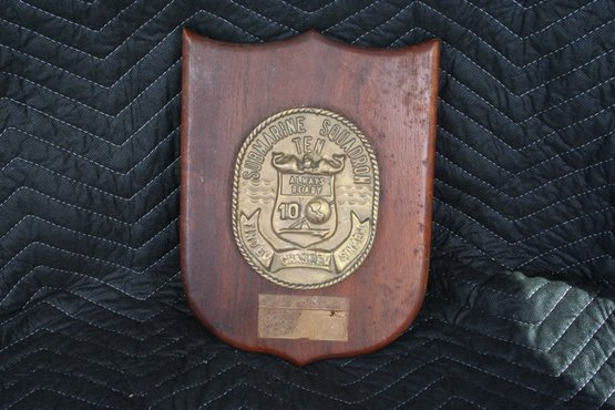 Bronze Submarine Squadron Ten Military Plaque