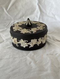 Beautiful Wedgwood Black Jasperware Covered Box